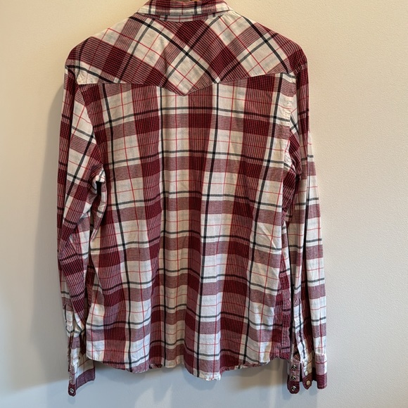 EUC Salt Valley western shirt in red plaid - Picture 4 of 5